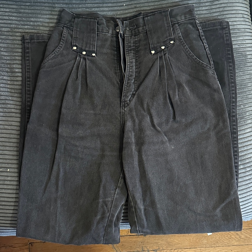 Women's Black Cargo Jeans